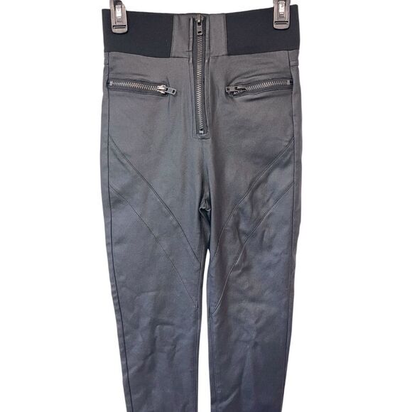 Fashion Nova Black High-Waisted Pants with Zipper-Medium - Picture 3 of 8